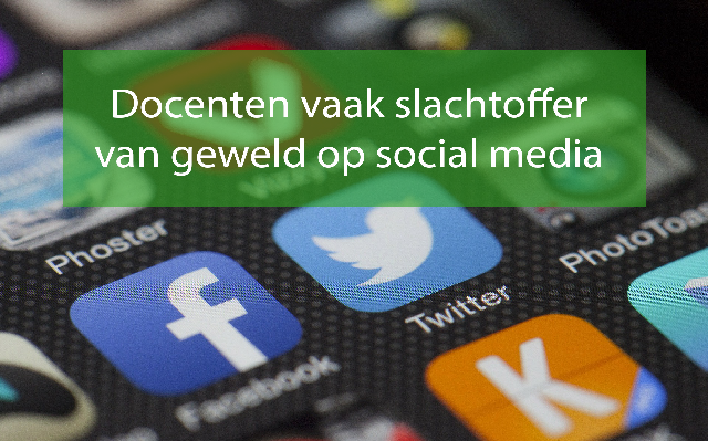Docenten vaak slachtoffer van geweld op social media
